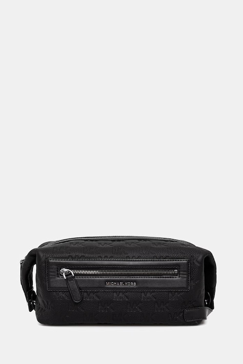 Michael Kors kosmetyczka męska skórzana czarna 33S6LJSN2L