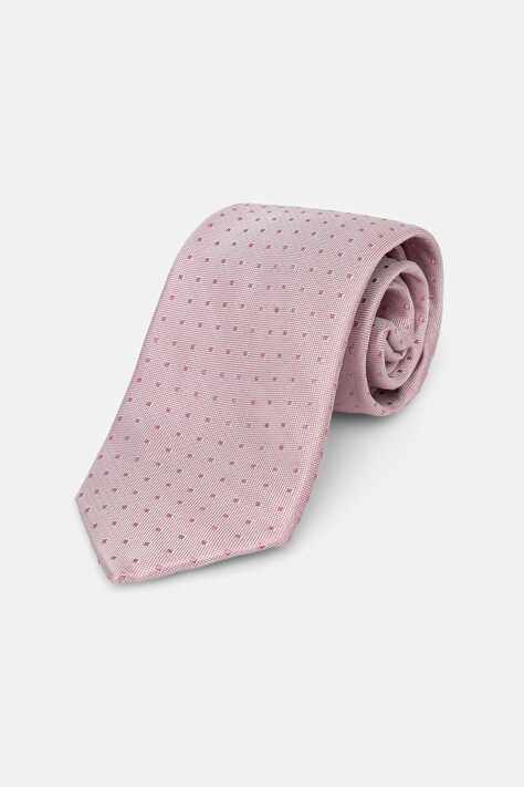 Michael Kors krawat męski jedwabny różowy MK0DT00222