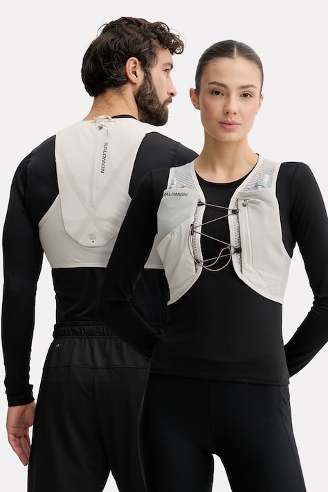 Salomon bežecká vesta GRVL SKIN béžová LC2854900