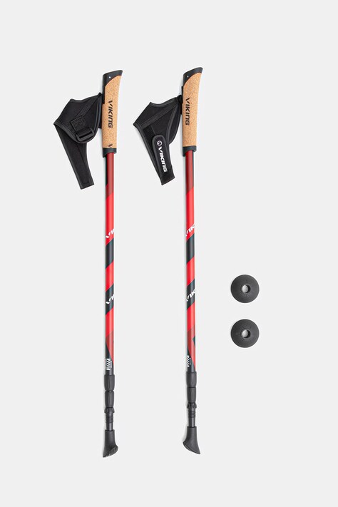 Viking kije trekkingowe Kube Nordic Walking czerwone 650/22/1743