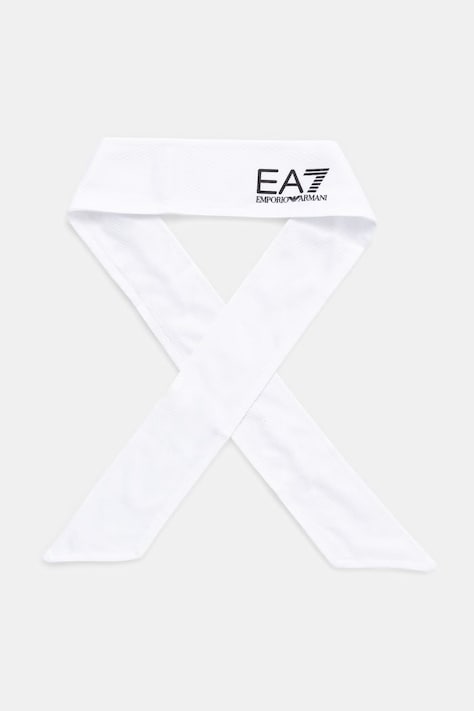 EA7 Emporio Armani opaska na głowę kolor biały AF18708.7X000348
