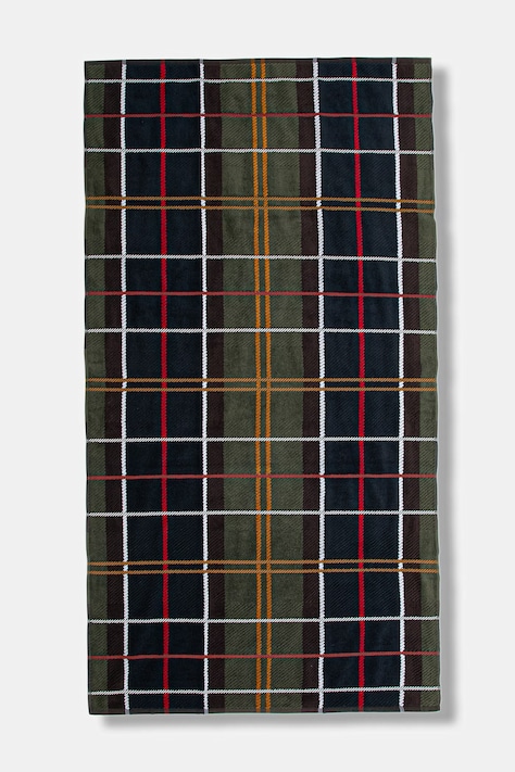 Barbour Ręcznik plażowy bawełniany zielony UAC0310