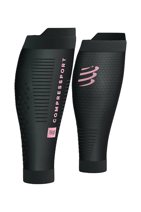 Compressport opaski kompresyjne na łydki R2 3.0 - EAT MY DUST! czarne CCSU1348
