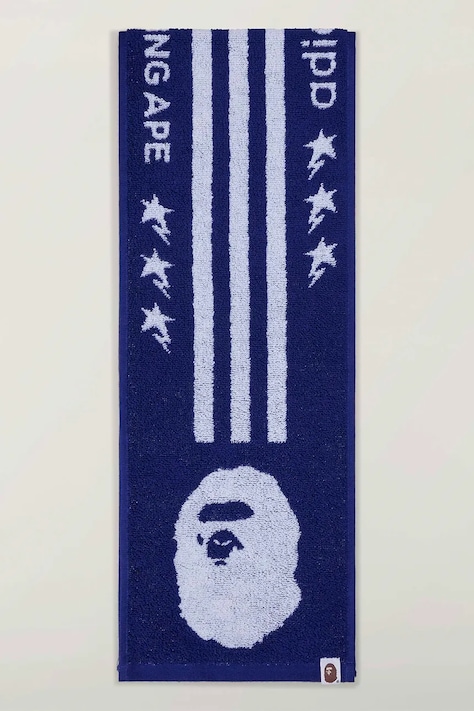 adidas Originals ręcznik bawełniany x BAPE niebieski KF4920