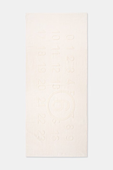 MM6 Maison Margiela ręcznik plażowy bawełniany beżowy MYP000150