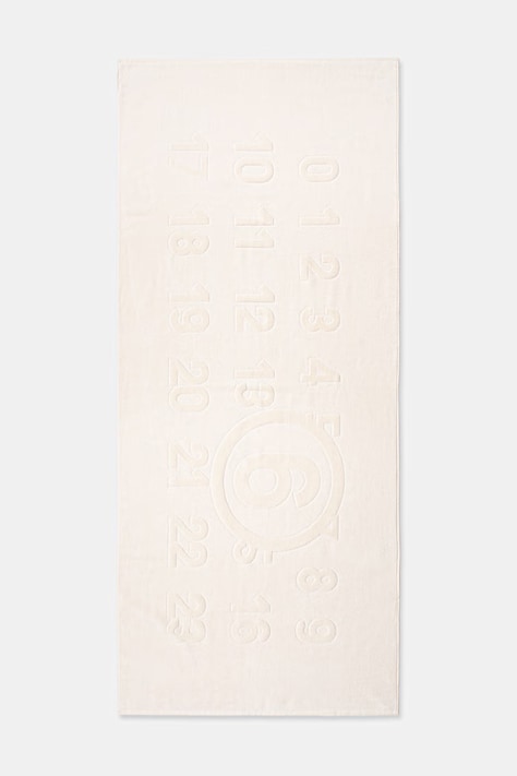 MM6 Maison Margiela ręcznik plażowy bawełniany beżowy MYP000150