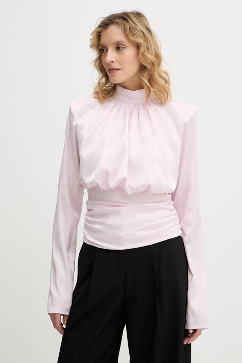 Rotate bluzka damska kolor różowy z aplikacją 1160661809