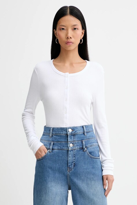 MUNTHE longsleeve GRACE kolor biały 247112324769