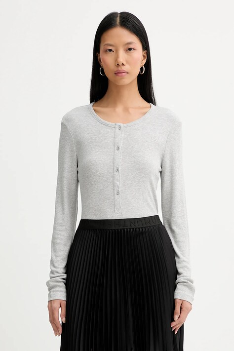 MUNTHE longsleeve GRACE kolor szary 247112324769