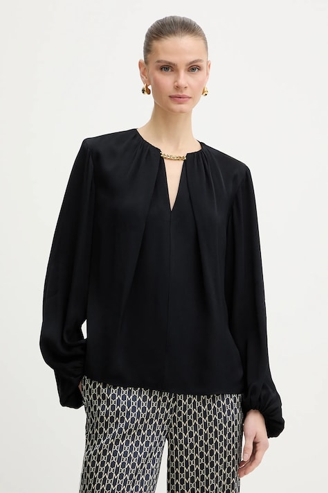 Marciano by Guess bluzka AMANDA damska kolor czarny gładka 6RGH01 7356A