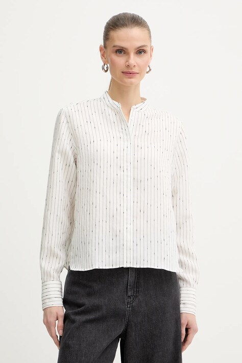 Πουκάμισο BOSS Bertyna_Monday χρώμα: άσπρο, 50557303