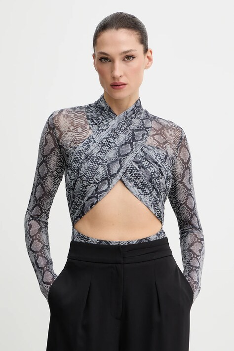 Bardot body damska kolor szary wzorzysta 60050TB1