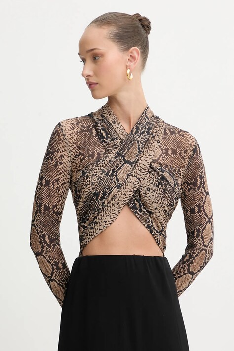 Bardot body damskie kolor brązowy 60050TB2