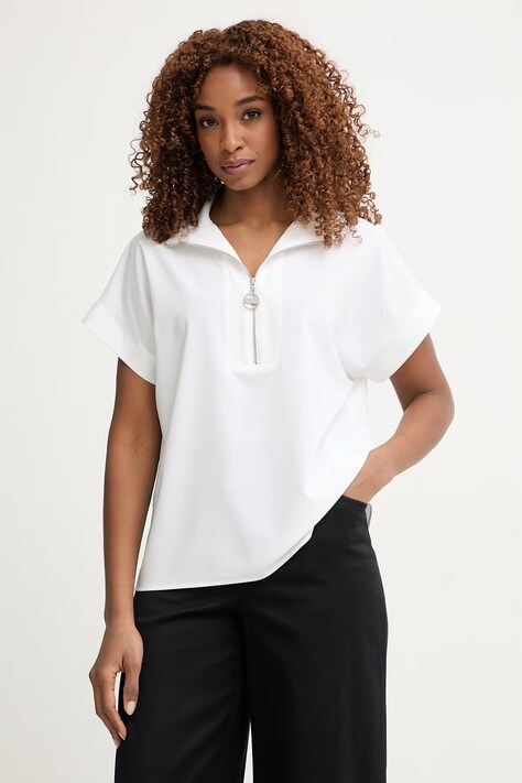 Joseph Ribkoff bluzka damska beżowa gładka 261140