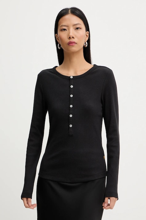 G-Star longsleeve kolor czarny D27975-E136