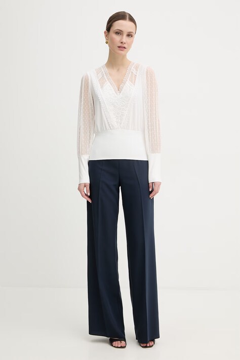 Morgan bluzka damska kolor biały gładka TAGADO