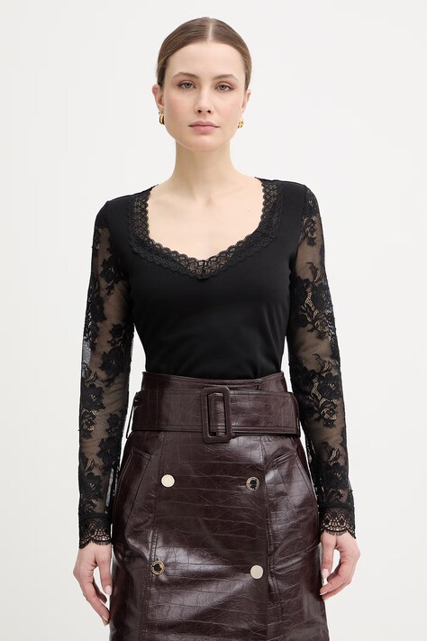 Morgan bluzka damska kolor czarny gładka TANKA