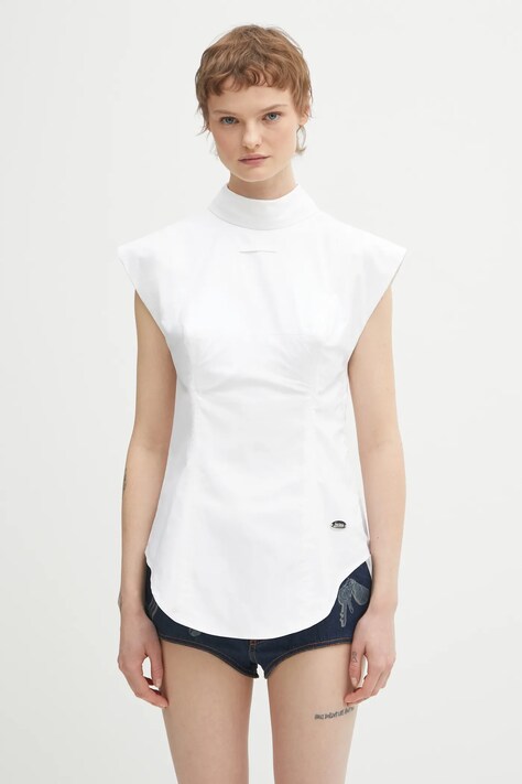 Сорочка Jean Paul GAULTIER колір білий slim класичний комір 26/01-W-ST047-C071