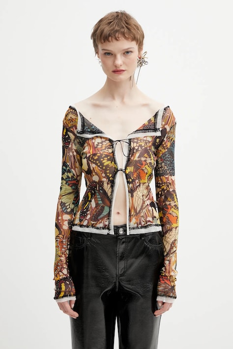 Jean Paul GAULTIER bluzka Papillon damska kolor multicolor wzorzysta 26/01-W-TO449-M020P