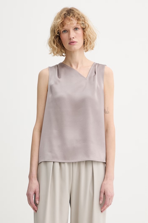 Calvin Klein bluza za žene smeđa bez uzorka LV044F144G