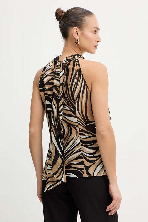 Twinset bluzka damska kolor brązowy wzorzysta 261LB2FCC