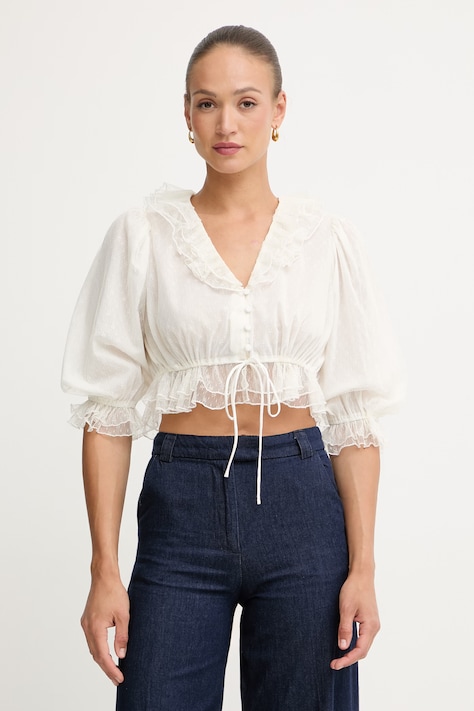 Twinset košulja ženska bež bez uzorka 261TT2400