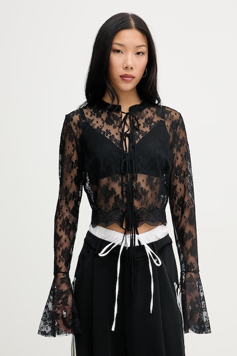 Aniye By μπλούζα Γυναικεία μαύρη φλοράλ 185313