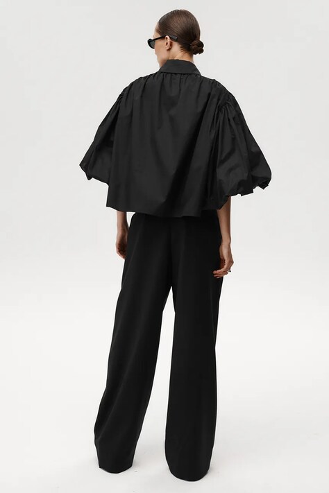 Undress Code bluzka bawełniana Buonasera Shirt damska kolor czarny gładka 1194