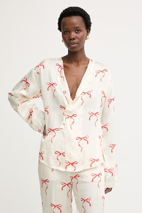 Forte Forte koszula damska z wiskozy beżowa 14912.my.shirt