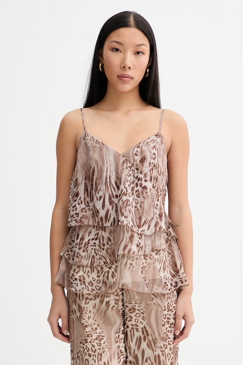 Blugirl Blumarine top női bézs leopárdmintás RA6089.TS121