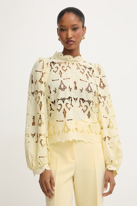 Morgan bluzka damska żółta OMBRAK