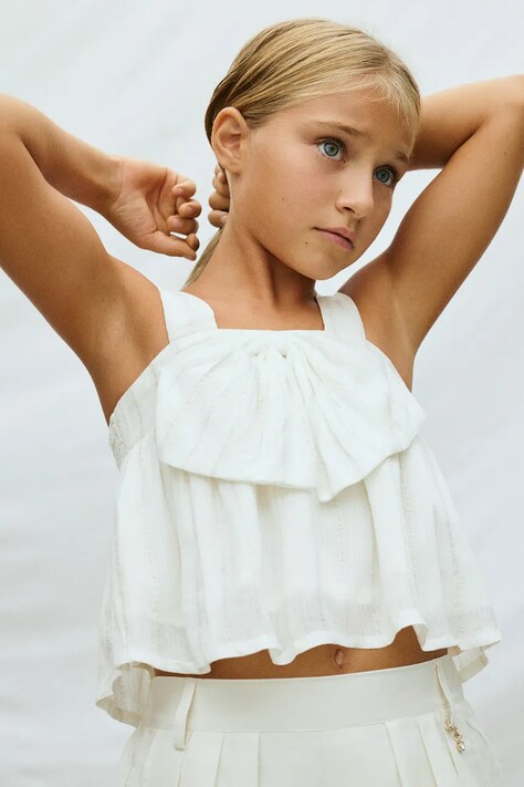 Детская блузка Mayoral цвет белый 6019