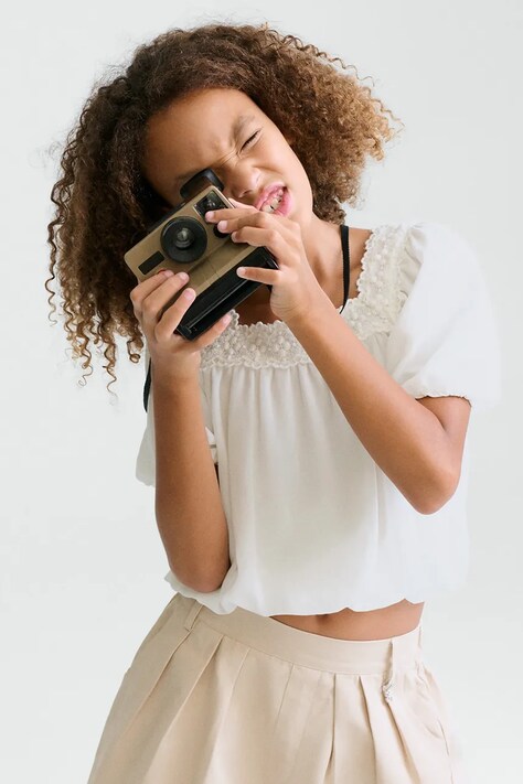 Dječja bluza Mayoral boja: bijela, bez uzorka, 6156