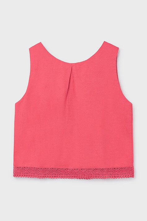 Mayoral bluzka dziecięca kolor różowy gładka 6157