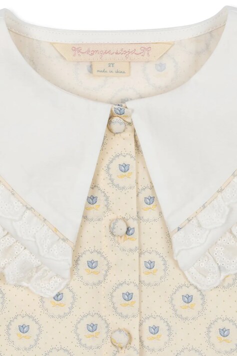 Дитяча бавовняна блузка Konges Sløjd COEUR COLLAR SHIRT GOTS — фото 5