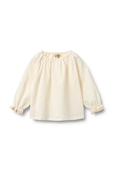 Wheat bluzka niemowlęca bawełniana beżowa 4655-366-GOTS