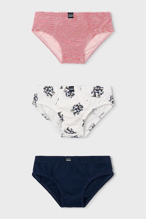 Mayoral slip copii 3-pack culoarea roșu, 10168