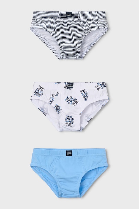 Mayoral slipy dziecięce 3-pack kolor niebieski 10168