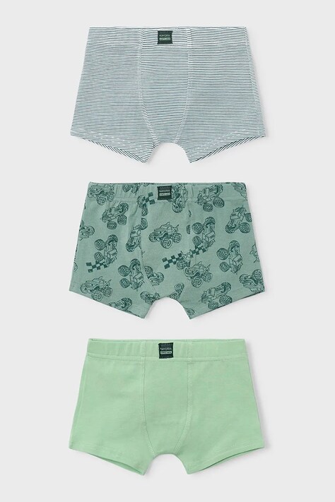 Mayoral bokserki dziecięce 3-pack kolor zielony 10171