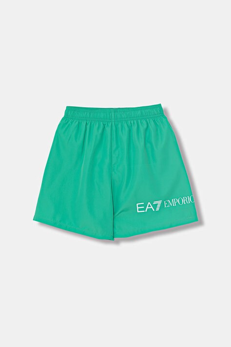 EA7 Emporio Armani szorty kąpielowe dziecięce zielone 7B000341 AF13049