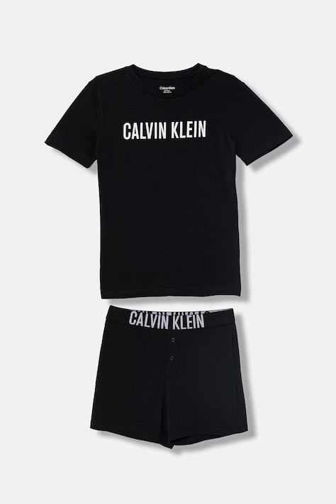 Calvin Klein Underwear piżama dwuczęściowa dziecięca bawełniana z elastanem czarna B70B700515