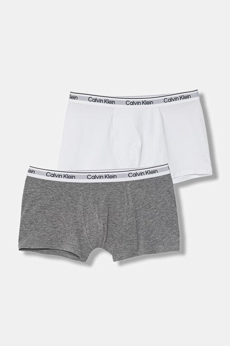 Calvin Klein Underwear bokserki dopasowane dziecięce bawełniane z elastanem 7-pack szare B70B700516