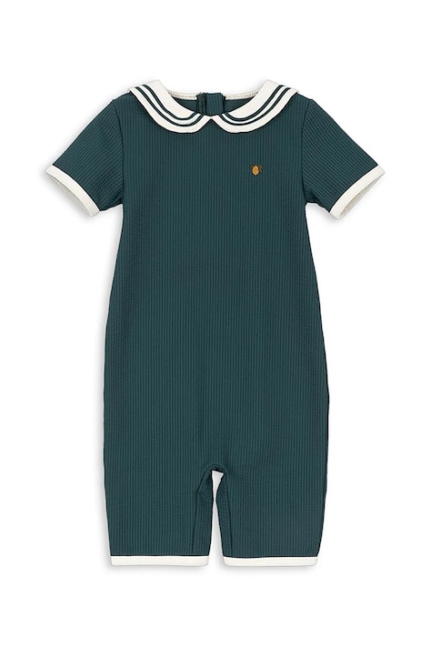 Detská plavecká kobinéza Konges Sløjd SAILOR ONESIE GRS zelená farba, KS105065