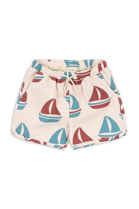 Konges Sløjd szorty kąpielowe dziecięce SEER ASNOU SWIM SHORTS GRS kolor beżowy KS105073