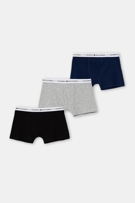 Tommy Hilfiger bokserki dziecięce bawełniane z elastanem 5-pack szare UB0UB00601