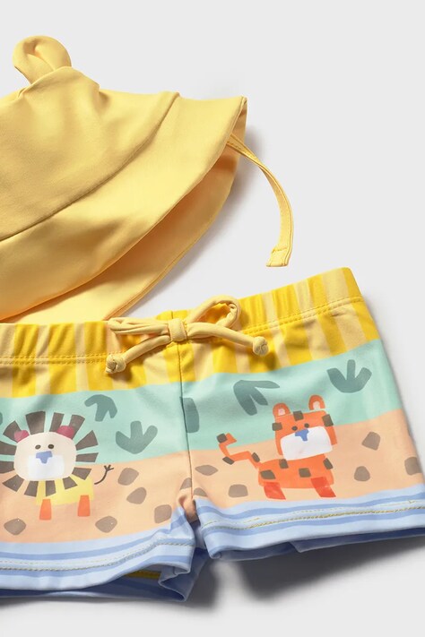 Mayoral Newborn komplet kąpielowy niemowlęcy kolor żółty 1619