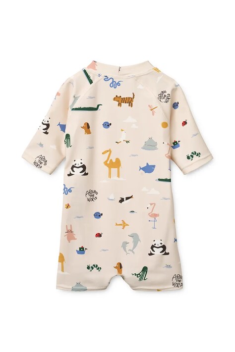 Liewood пляжний комбінезон дитячий Thor Baby Swim Jumpsuit — SS26-BIB02K, бежевий — фото 3
