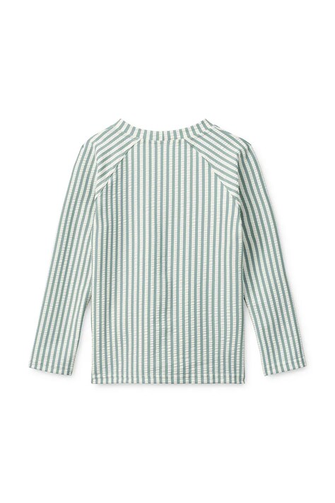 Liewood дитячий лонгслів для плавання Noah Seersucker Longsleeve Swim Tee — SS26-BIB02M, зелений — фото 2