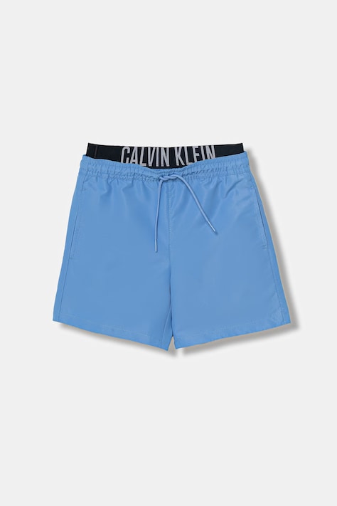Calvin Klein Jeans szorty kąpielowe dziecięce niebieskie KV0KV00054