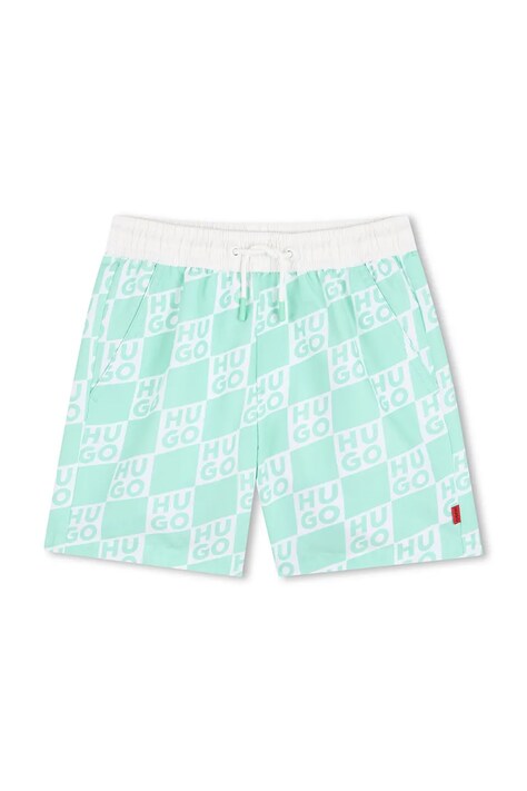 Детские шорты для плавания HUGO цвет бирюзовый G00979